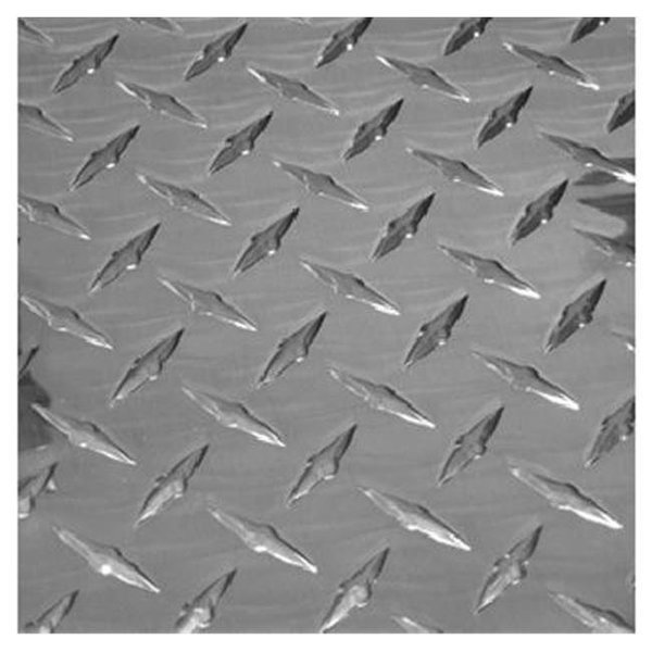 Boltmaster 11249 24 x 24 in. Aluminum Mill Finish Tread Plate, Steelworks, Mfr#: 610402